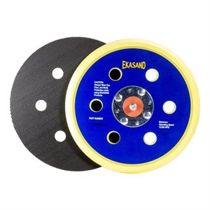 Ekasand Disc Pad 6 x 6HV L / P 4-Rivet Hook & Loop