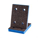 EKASILK PLUS 1  /  2 in. Sanding Sponge 3"x 4" Coarse 4 Holes Hook & Loop