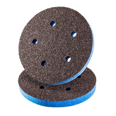 EKASILK PLUS 1 / 2 in. Sanding Sponge 5" Very Fine 5 Holes Hook & Loop