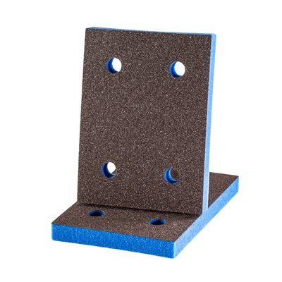 EKASILK PLUS 10mm Sanding Sponge 3"x 4" Fine 4 Holes Hook & Loop