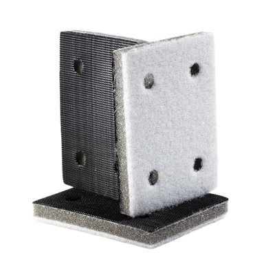 Interface Backup Pad 3 x 4, 4 Hole Hook & Loop - Soft Density