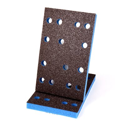 EKASILK PLUS 10mm Sanding Sponge 3-1 / 8 x 5-1 / 4 x 14 Hole Coarse Hook & Loop for Festool RTS 400 